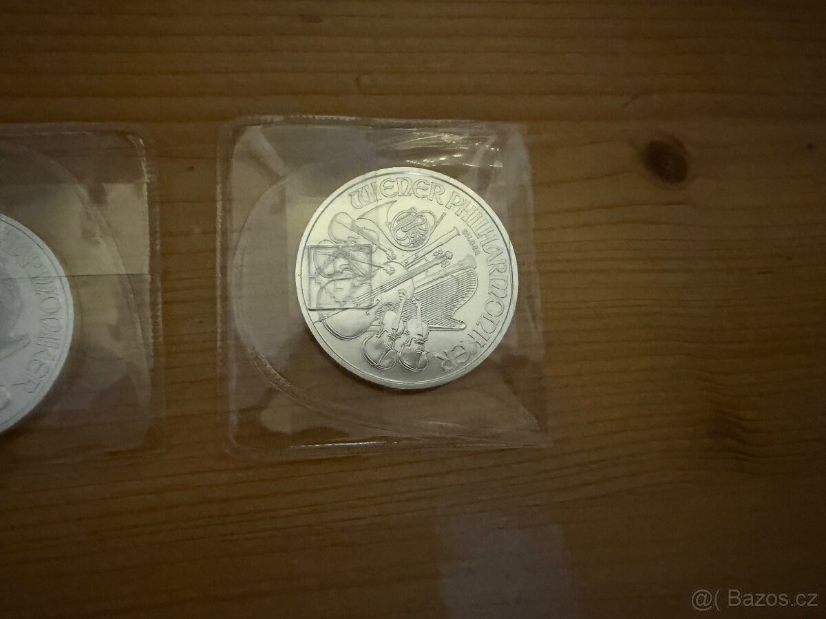 Stříbrné slitky + mince - 5