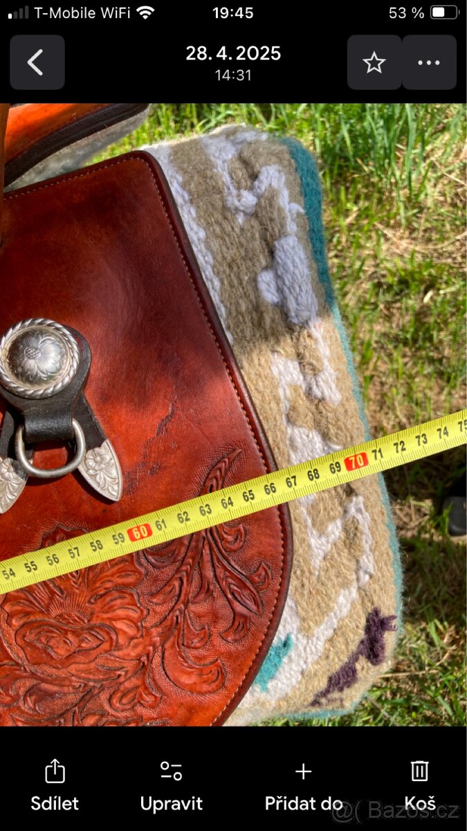 Westernové sedlo Pinto - 5