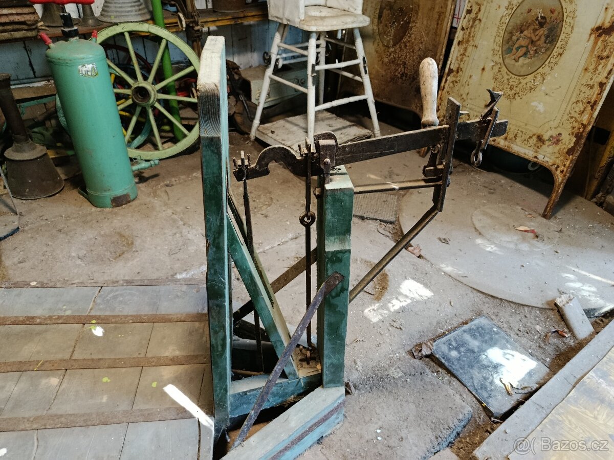 Starodávná plošinová váha – decimálka - 5