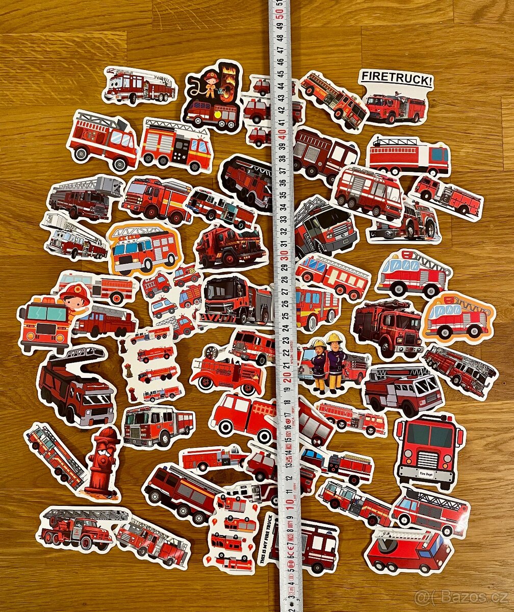 Sada samolepek hasiči 50 ks - 5