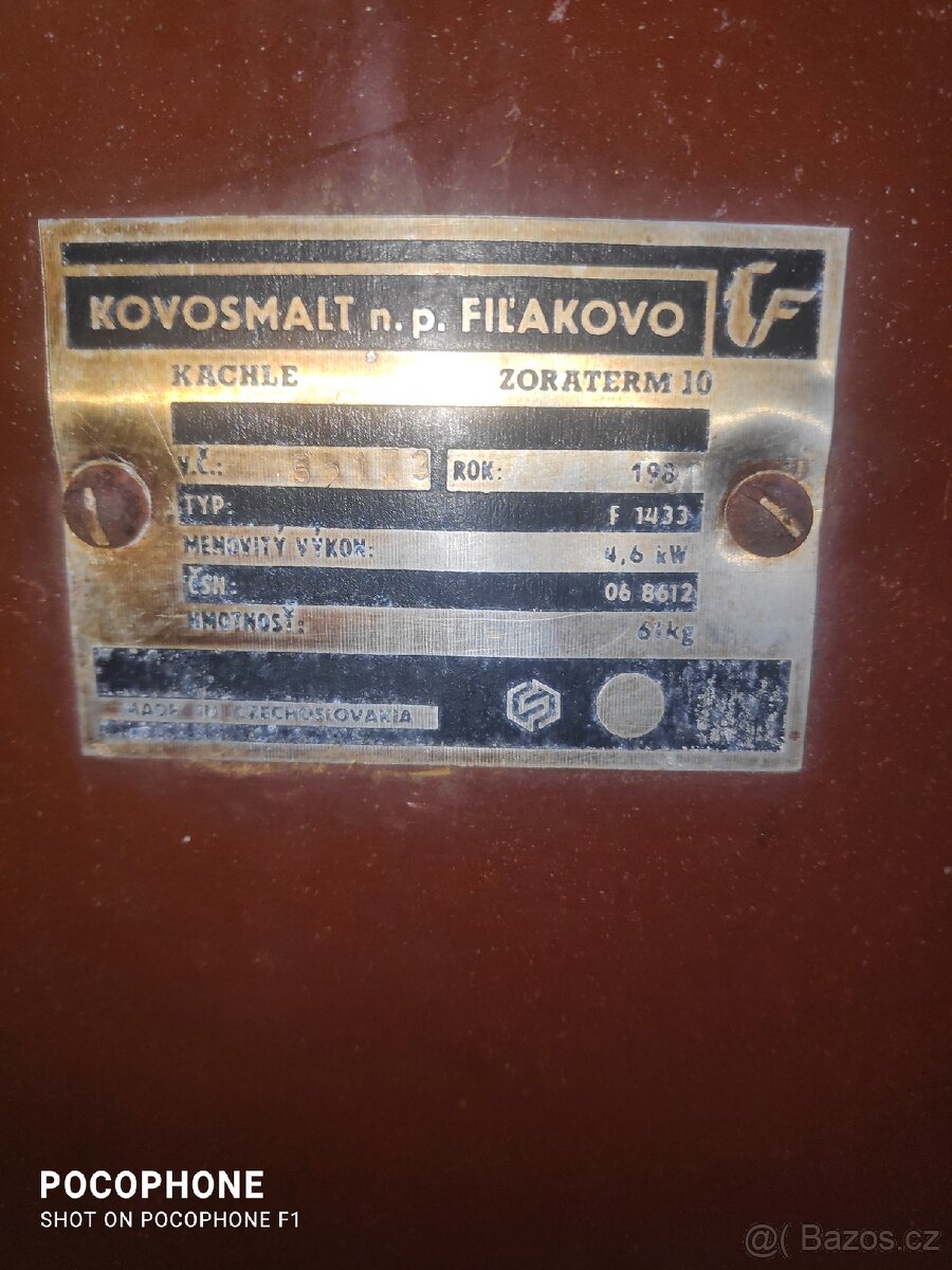 Prodám kamna Petry s vodovodní výměníkem - 5