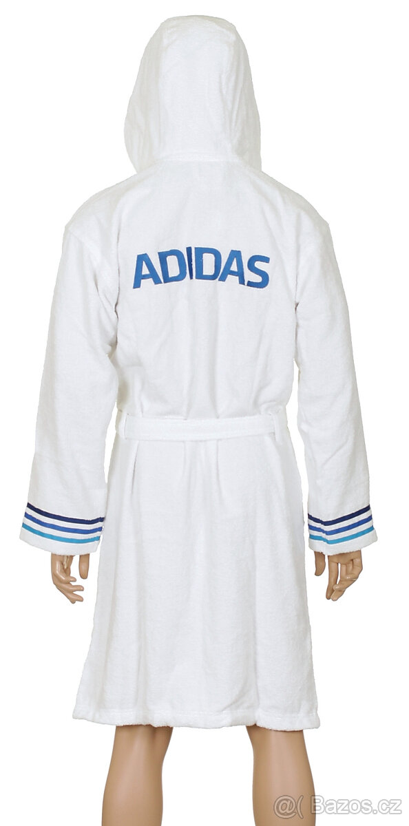 Prodám úplně nový značkový župan Adidas - bílomodrý - 5