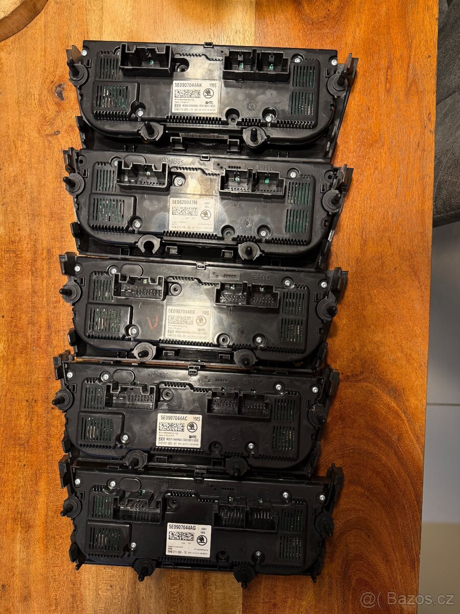 Ovládání topení a klimatizace Octavia 3 - 5