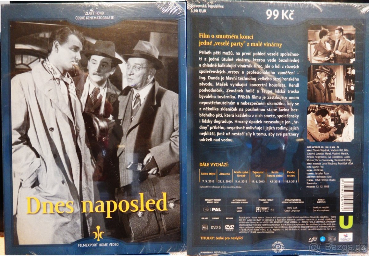 Staré české filmy pro pamětníky na DVD 1 - 5