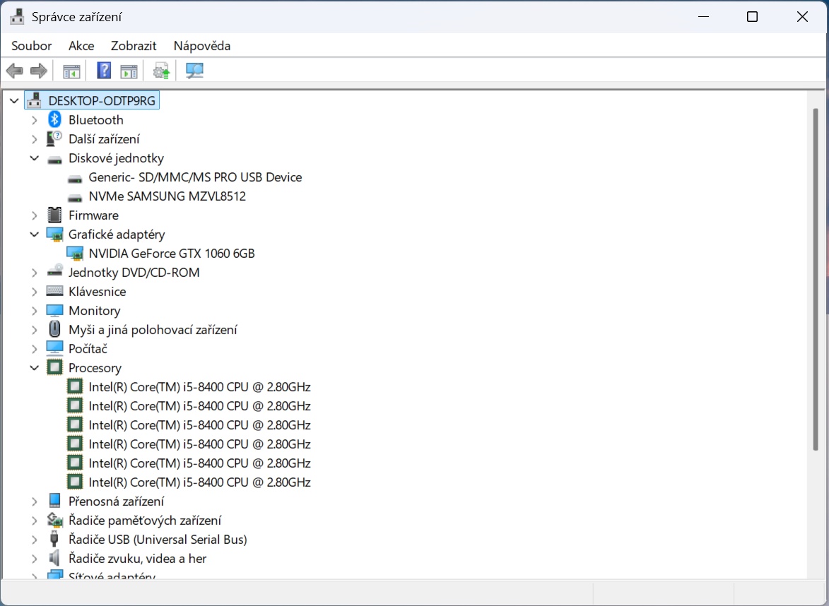 HERNÍ PC ACER NITRO i5 8400,GTX 1060 6 GB,512 GB SSD,WIFI - 5