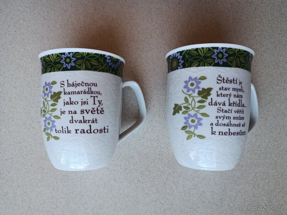 Porcelánové hrnky, hrníčky - i jednotlivě. - 5