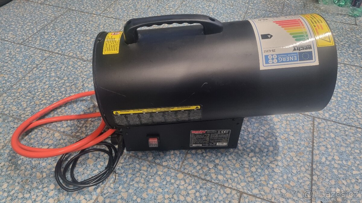 Plynová horkovzdušná turbína /plynové topení HECHT 3016 30kW - 5