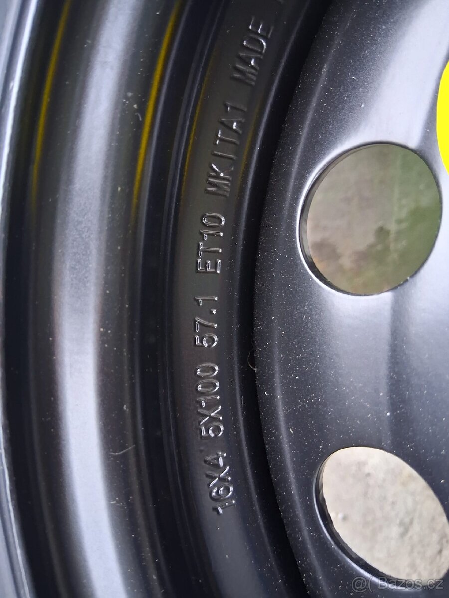 Disk 5x100 R16 rezerva,dojezdovka - 5