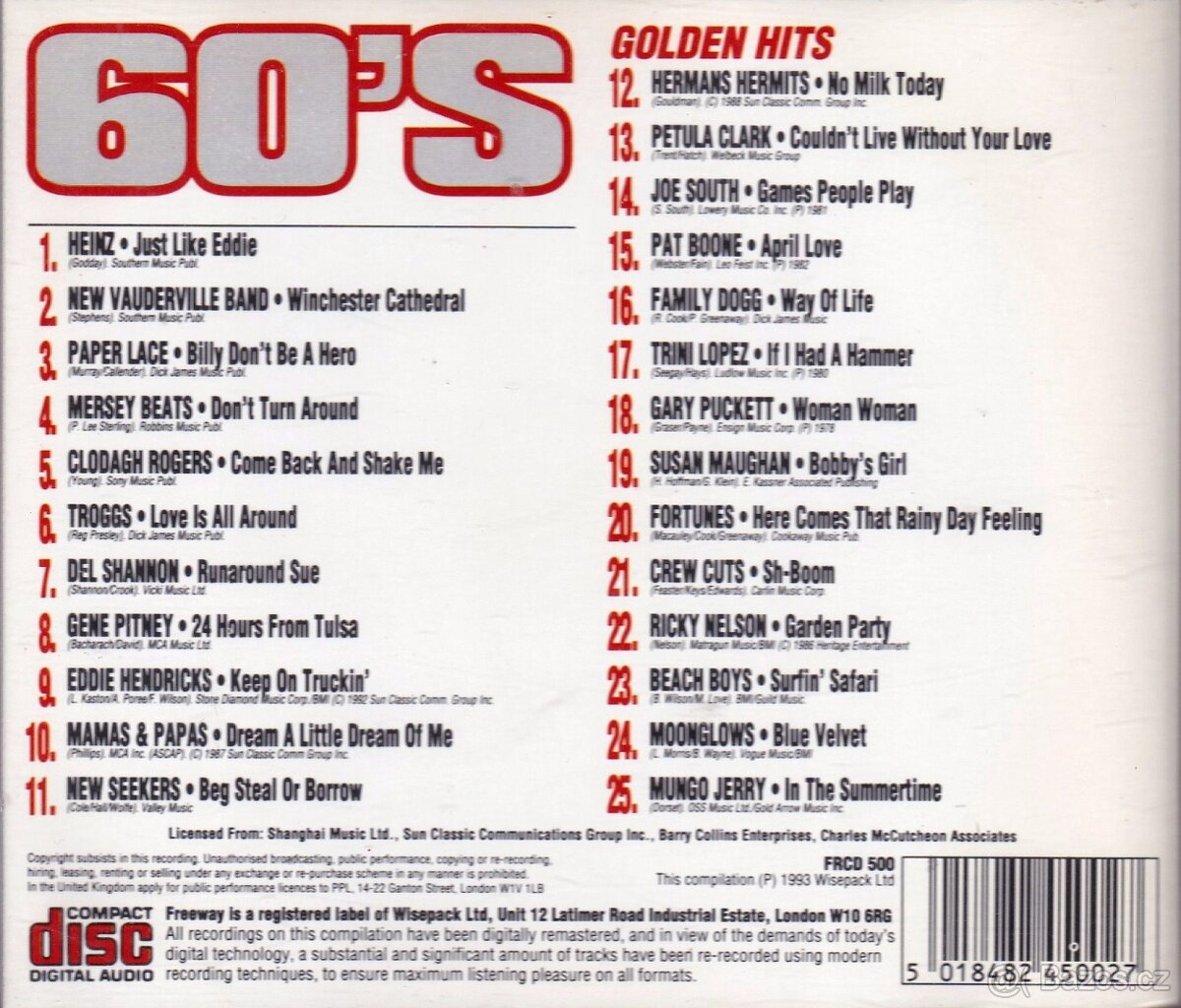 ZLATÉ HITY 60TÝCH LET - 5