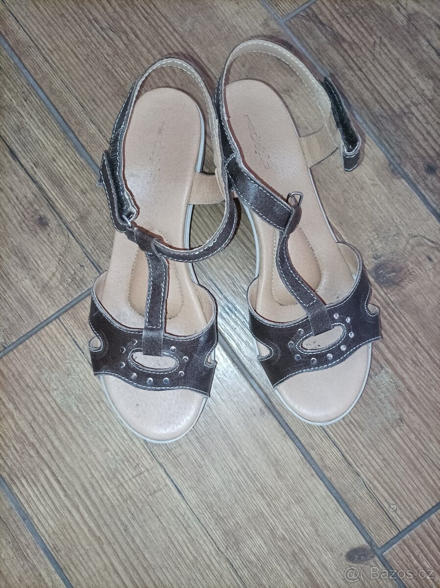 Dámské kožené letní boty - 5