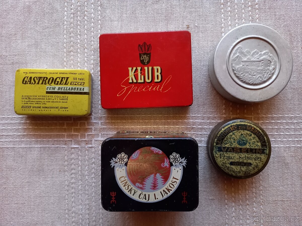 Staré plechové krabičky - 5