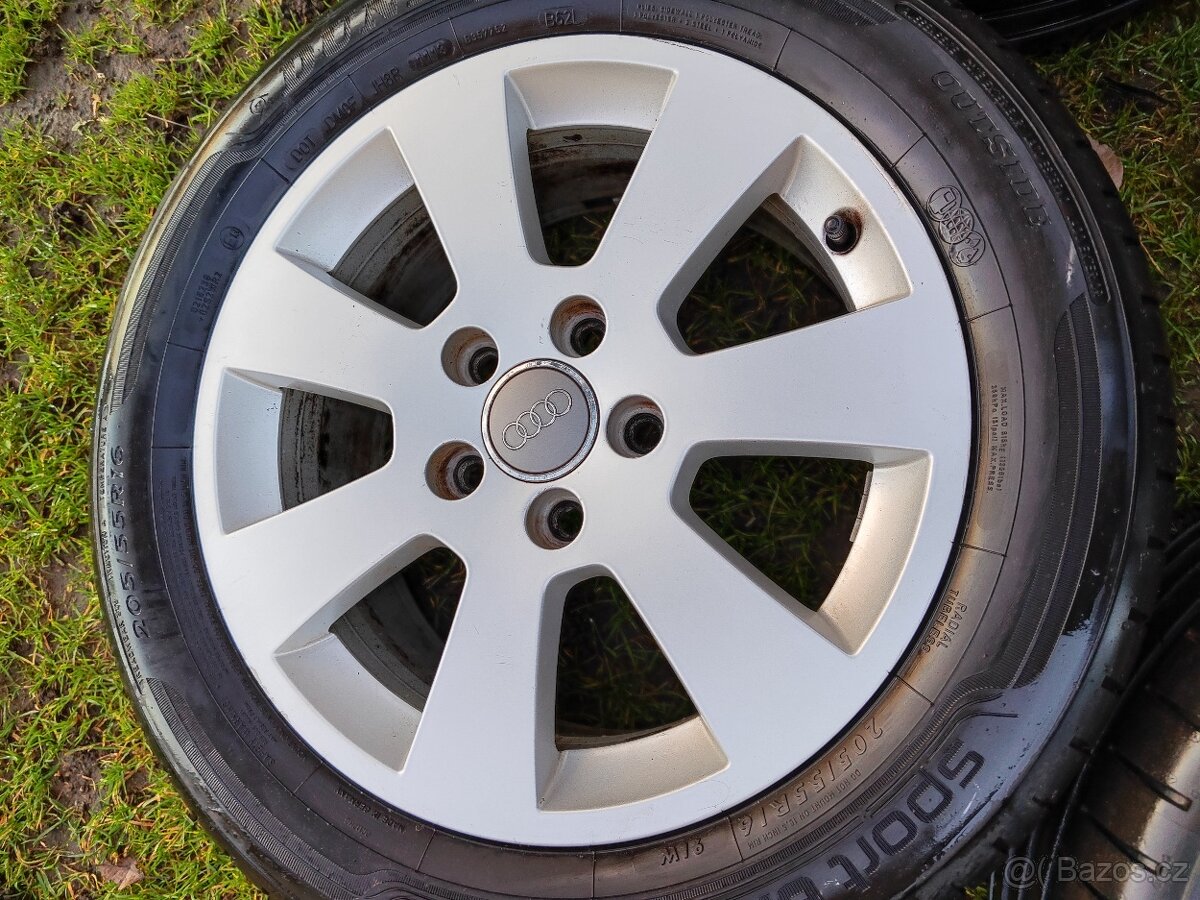 Letní sada Audi A3 r16 5x112 Dunlop 205/55/16 - 5