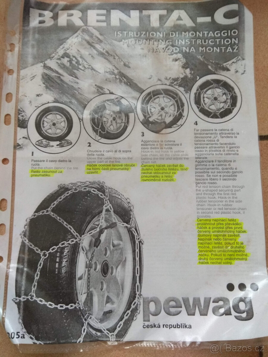 Sněhové řetězy PEWAG - BRENTA-C, typ XMR-60 - 5