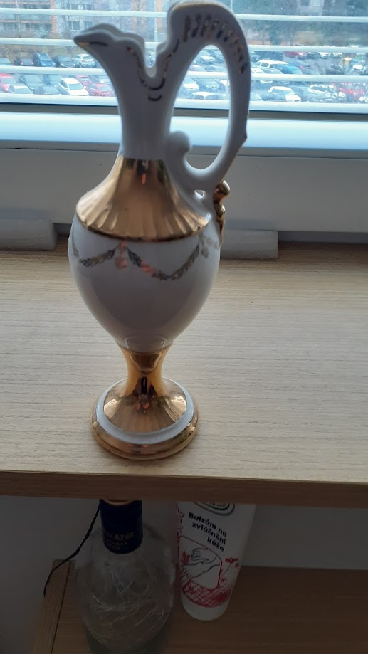 Modrá růže, hrnečky, vázičky, skleničky - 5