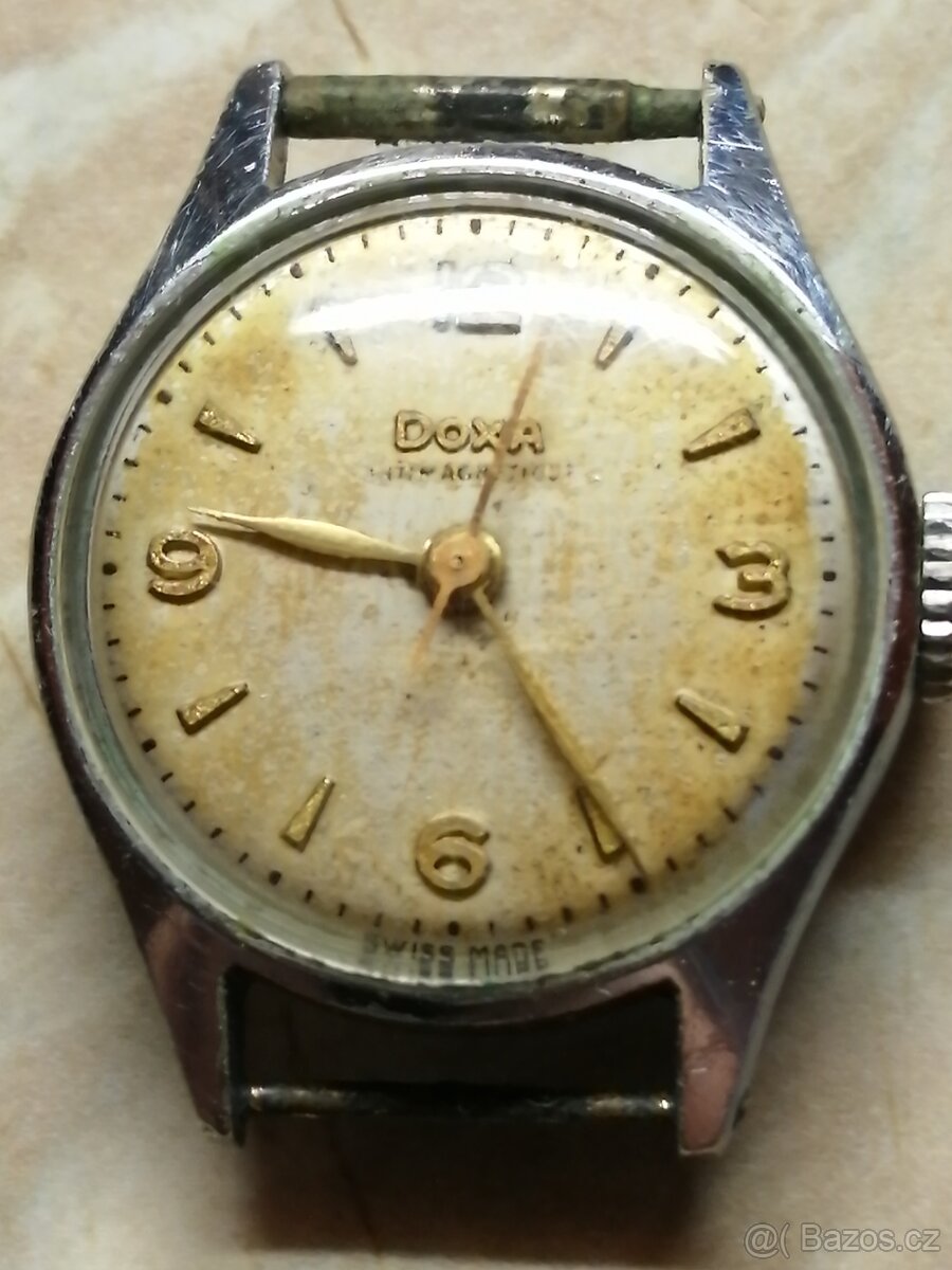 Dvoje dámské hodinky. DOXA a Walz Gold Double - 5