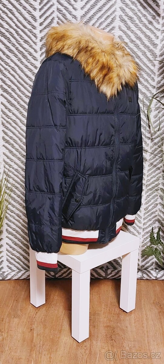 PÁNSKÁ ZIMNÍ PROŠÍVANÁ BOMBER BUNDA - velikost XL - 5