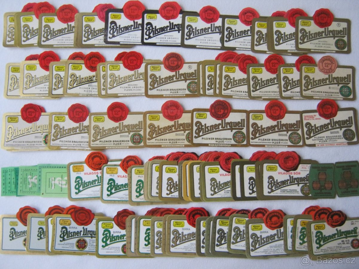 sbírka pivní etikety pivovar Prazdroj Plzeň 930ks - 5