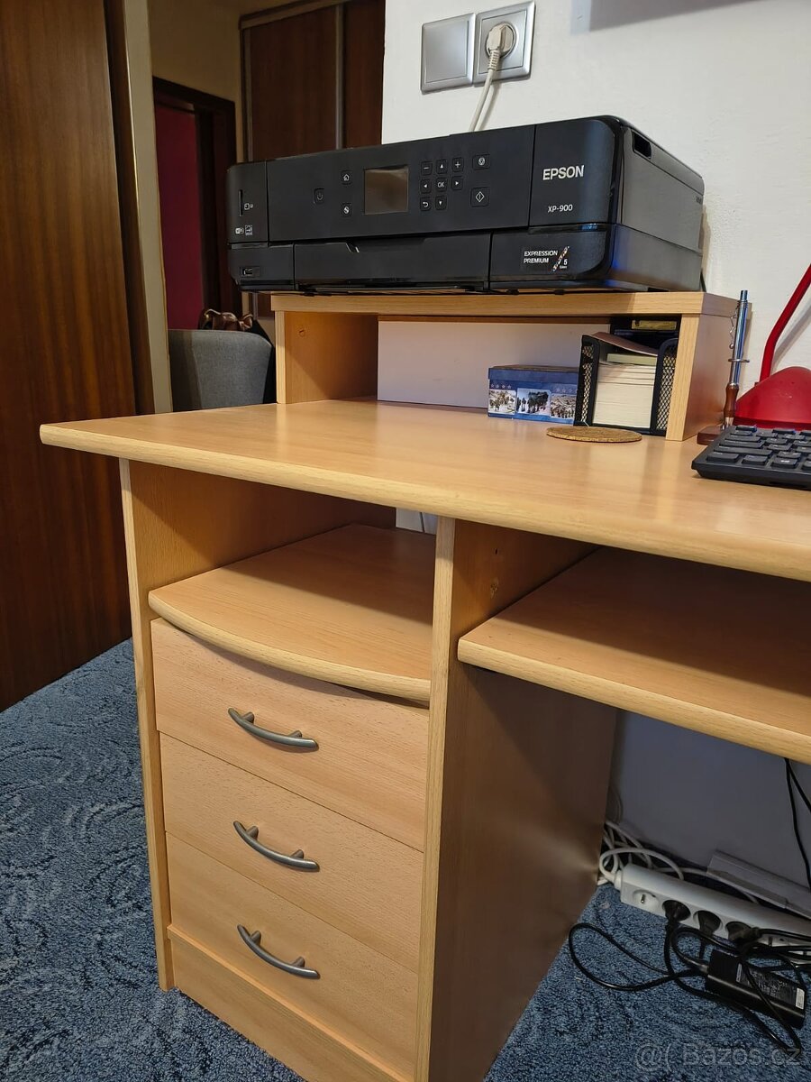 Psací stůl - světlý - 5