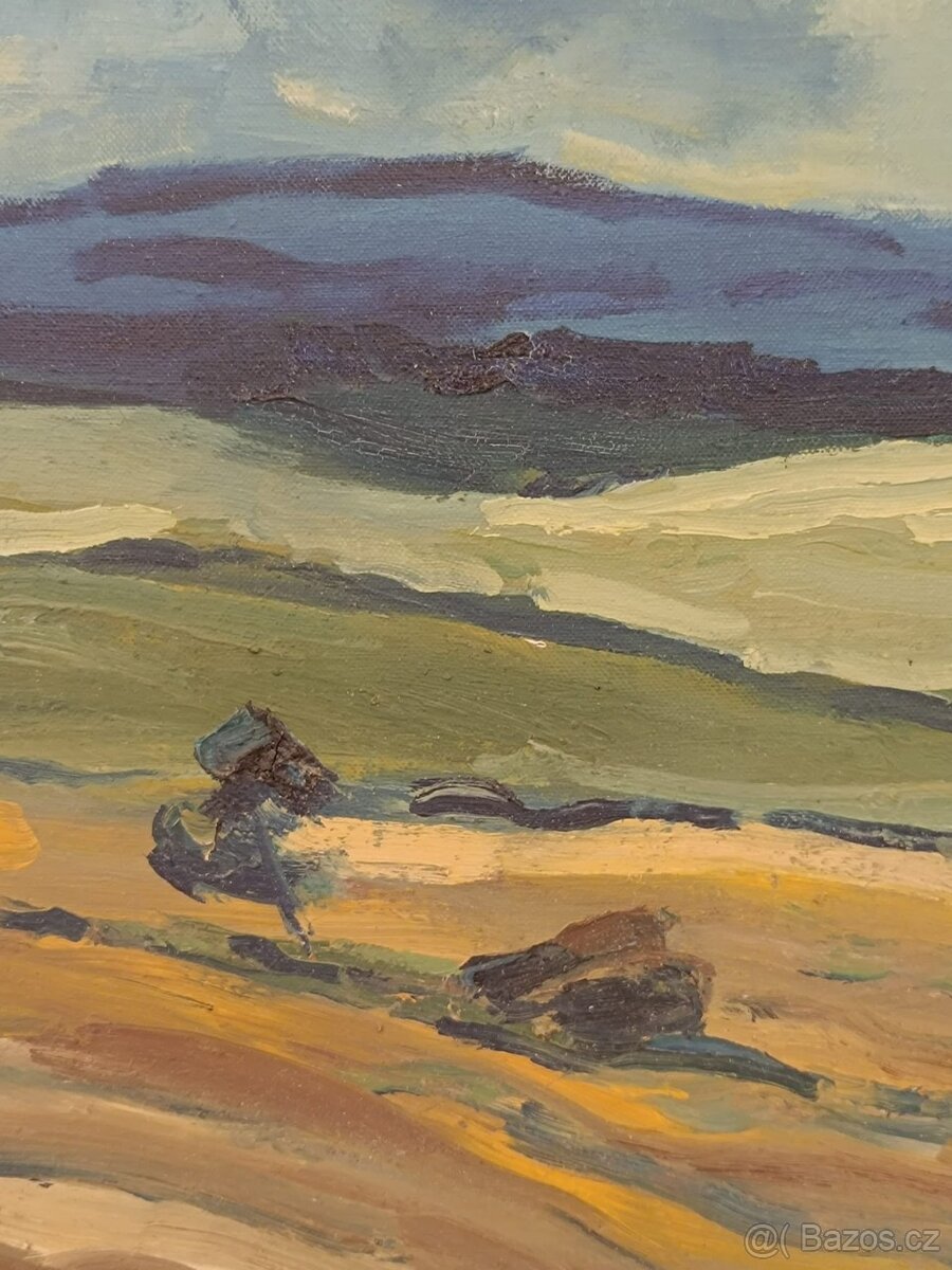 Obraz Jaromír Hynšt, Vysočina, olej plátno 42x72 - 5