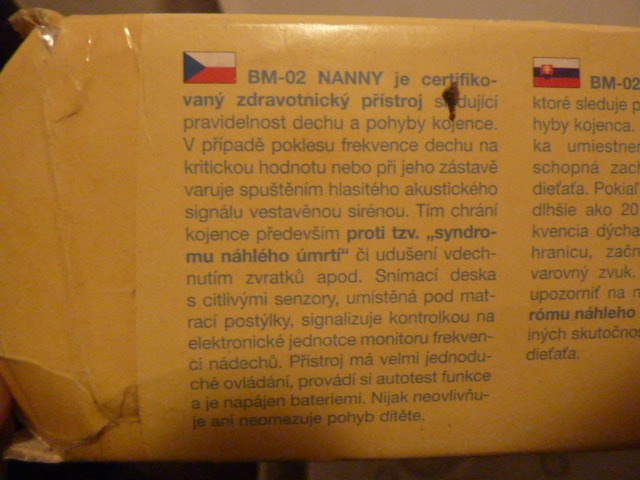 CHŮVIČKY,BABY MONITORY POHYBU A DECHU JABLOTRON NANNY BM-02 - 5