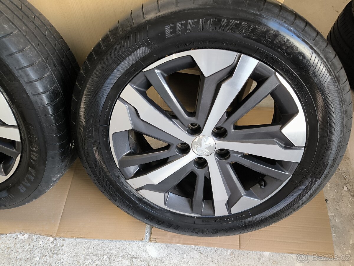 Alu kola Rifter Traveller 5x108 r17 Originál,pneu 6mm - 5