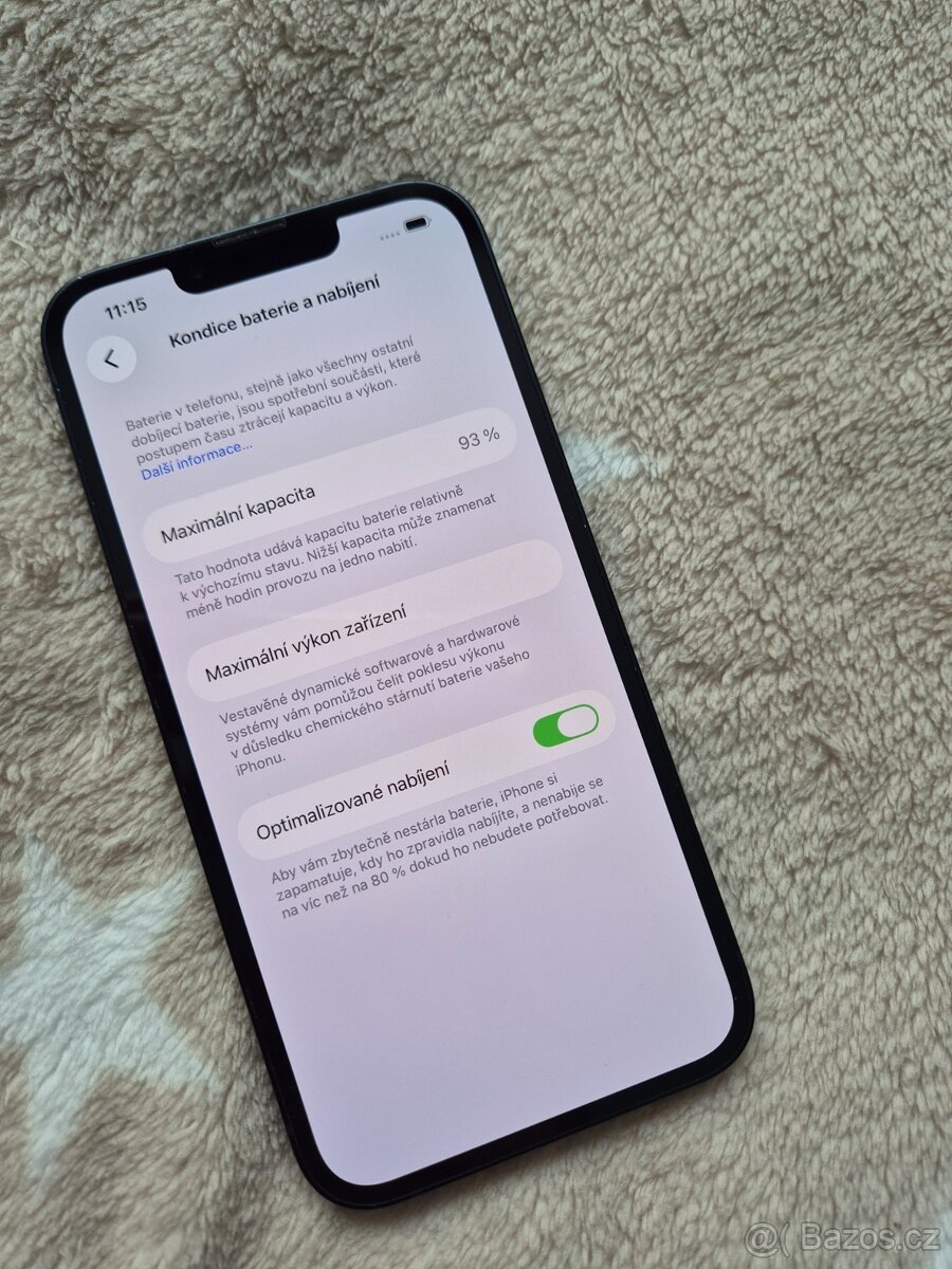 iPhone 13 128gb stav baterie 93% - 5