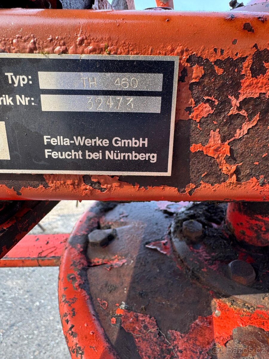 Prodám nesený obraceč sena FELLA TH 460 + náhon - 5