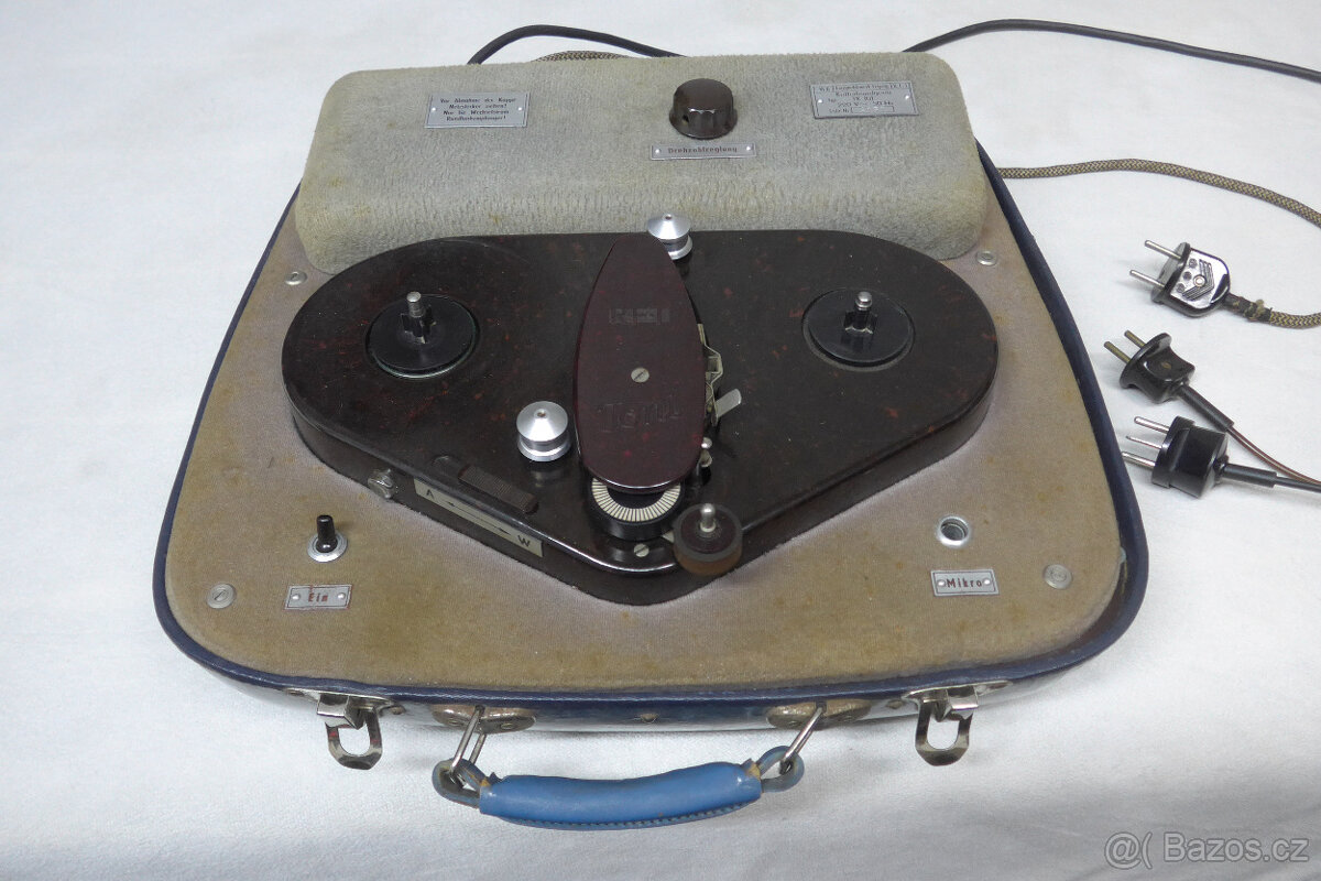 Civkový Kotoučový Starožitny Magnetofon RFT Germany DDR - 5