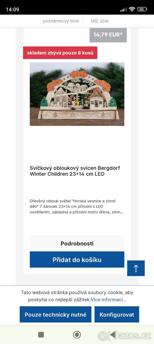 Dřevěná led vánoční dekorace - 5