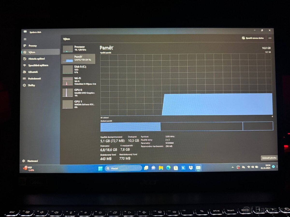Acer Aspire 7 A715-76G-56CP – i5, RTX 3050, 16GB RAM, 1TB - 5