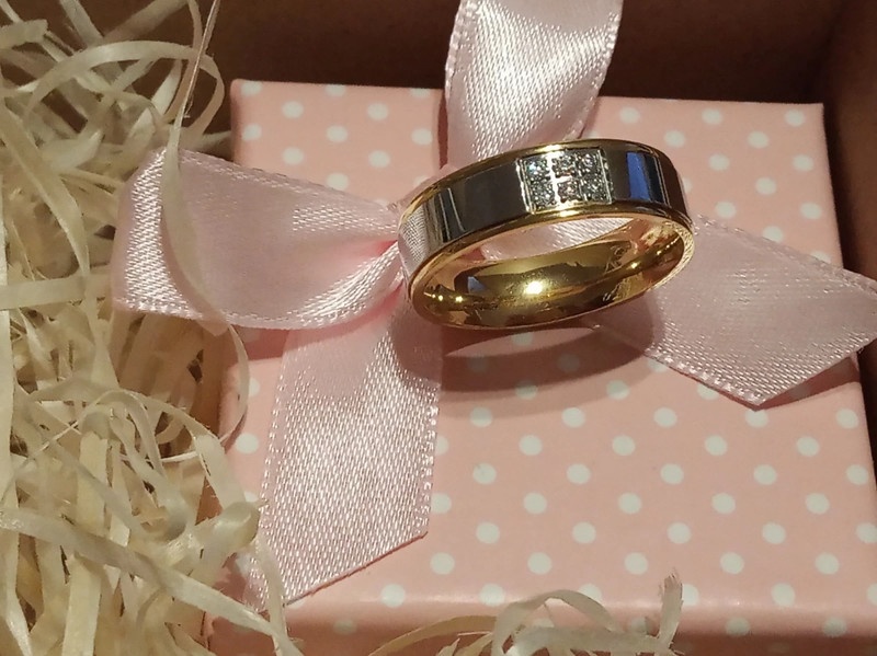 Krásný bicolor prsten vel.56 - 5