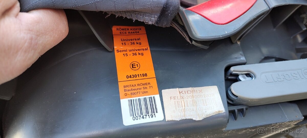 Prodám autosedačku Britax Römer KIDFIX - 5