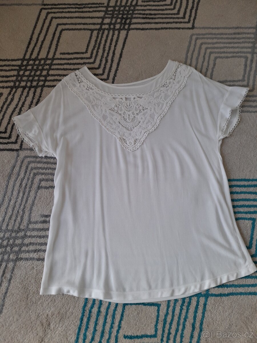 Bílá halenka Lindex (vel. L) - 5