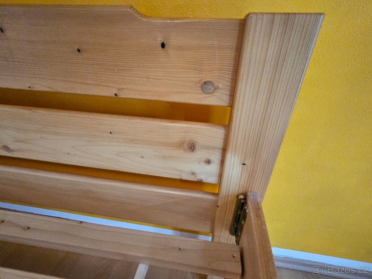 Postel z masivu 120x200 s roštem - 5