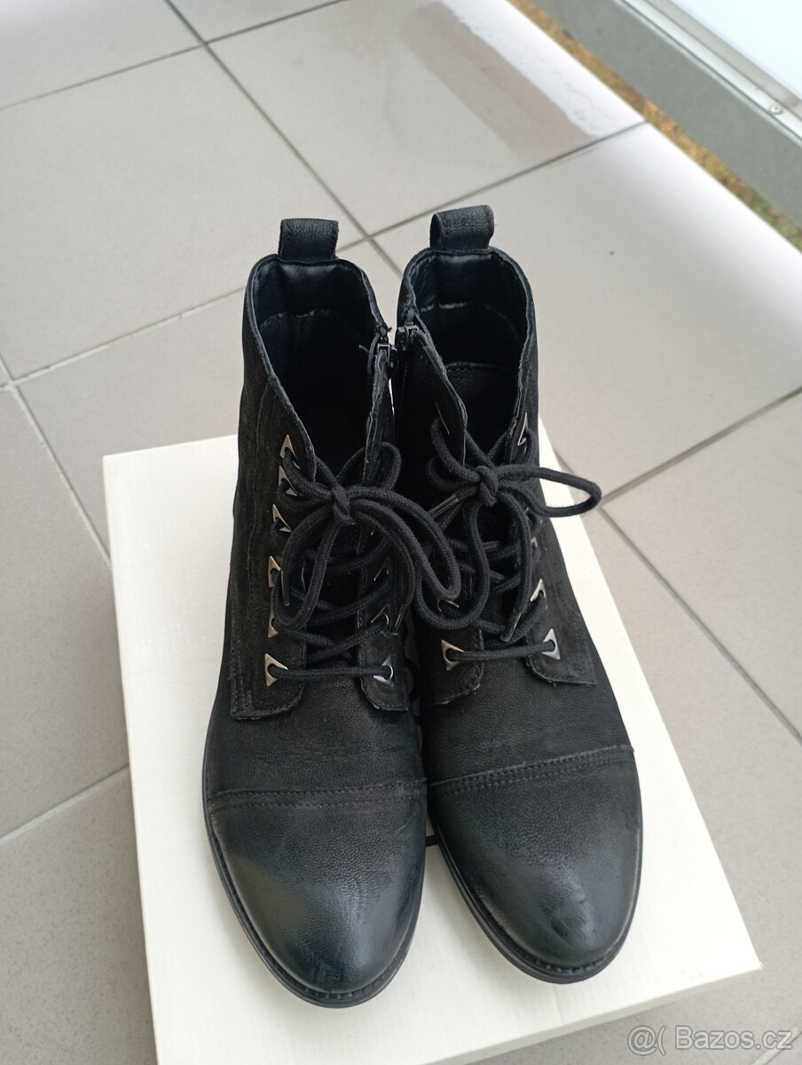 Dámské kotníkové kožené - 5