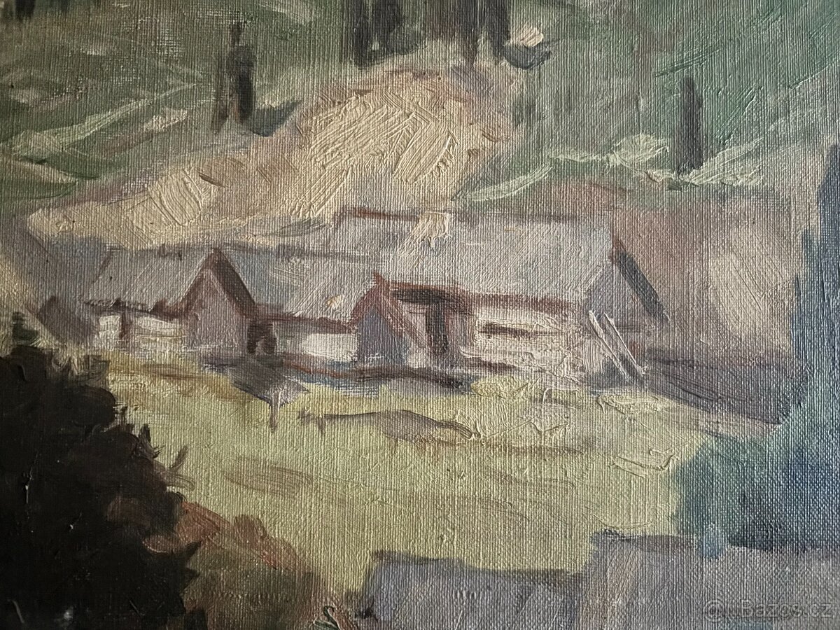Obraz Bohdan Simon, Šumava, olej plátno 80x100 - 5