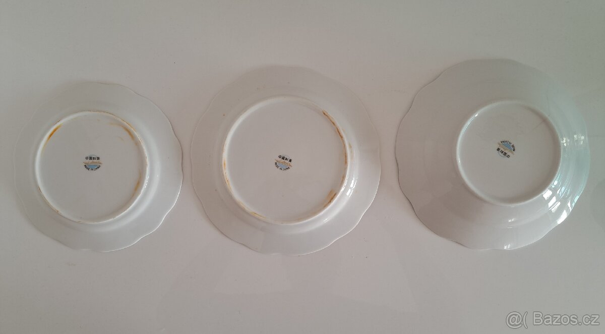 Retro talíře - Děti na kole - 5