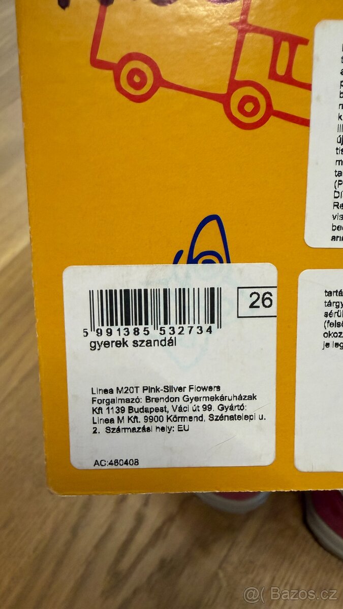 Dětské boty, sandály,sandalky, bačkory LINEA vel.26 pc1100Kč - 5