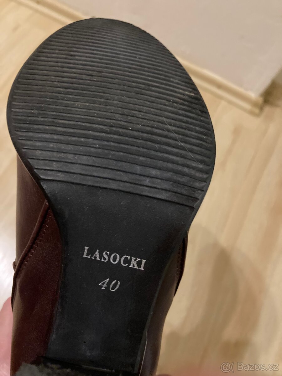 Kožené kotníkové boty Lasocki vel. 40 - 5