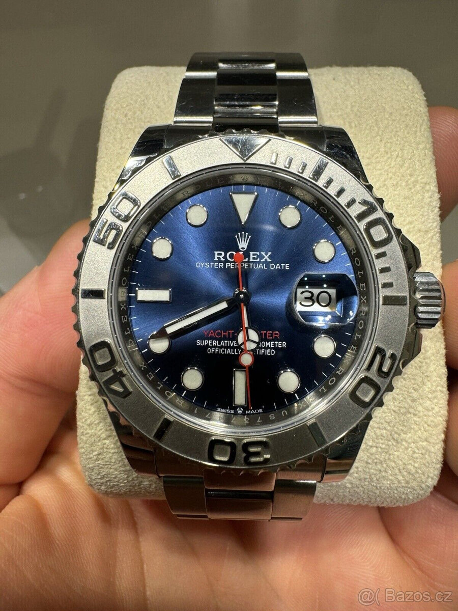 Rolex Yacht-Master 40 Oystersteel Platinum Ref. 126622 Modrá - 5