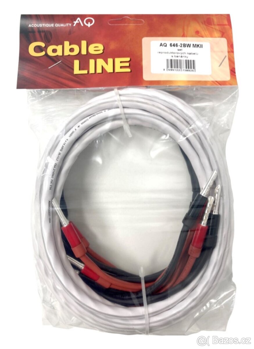 AQ Wega 53 MKIII černý jasan + kabely 3 m - 5