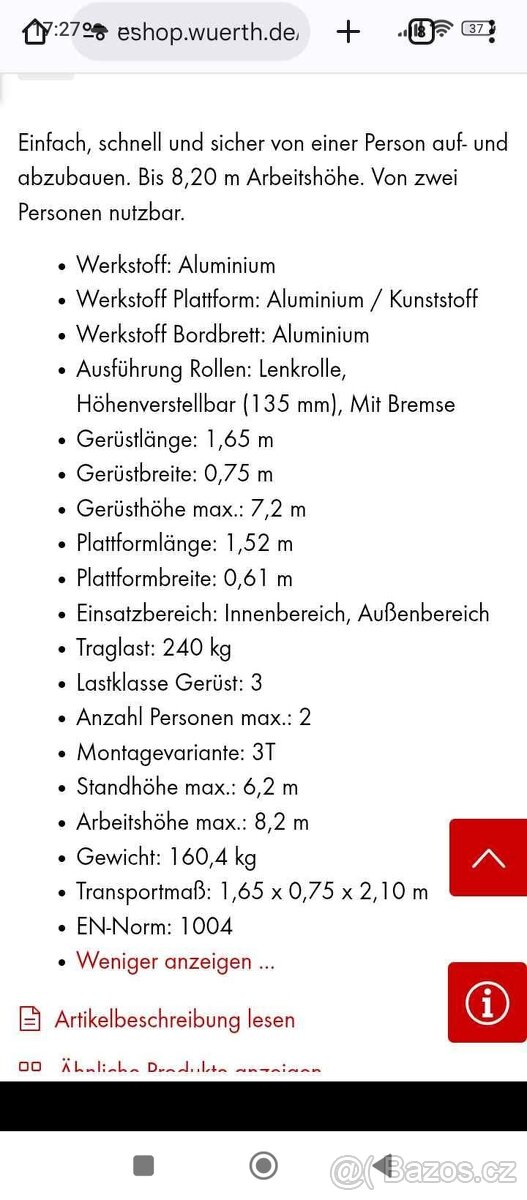 ZNAČKOVÉ POJÍZDNÉ LEŠENI WURTH - 5