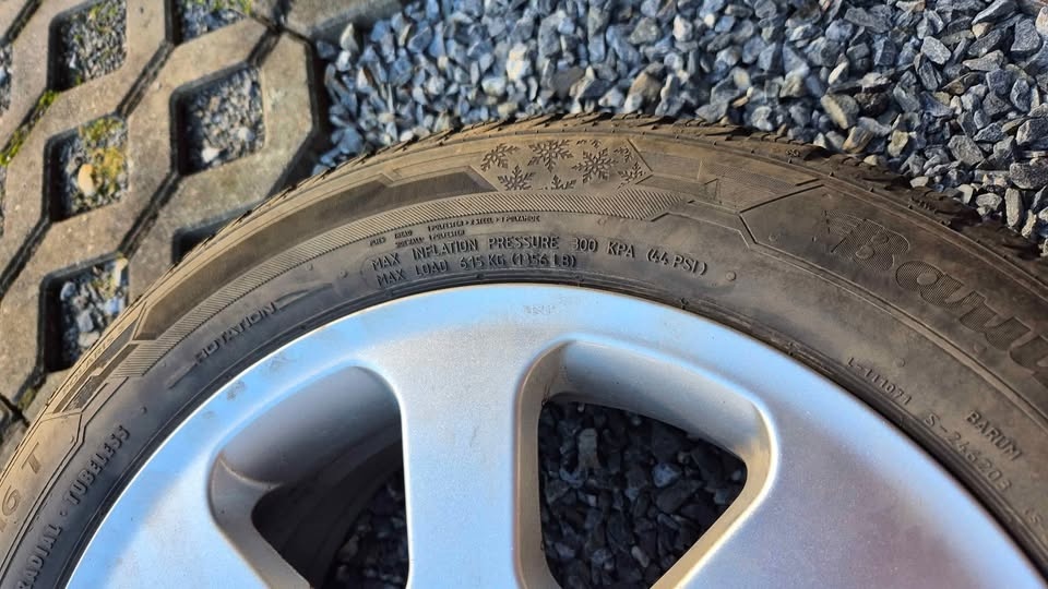 sada 4ks zimních pneu+alu Barum polaris 5,205x55x16, 91T, 7J - 5