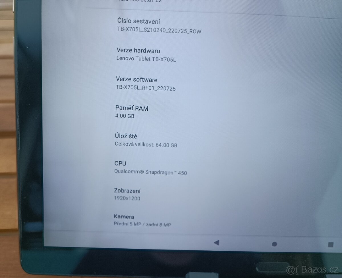 Tablet Lenovo Tab P10 TB-X705L 4GB RAM, 64GB, LTE - 5