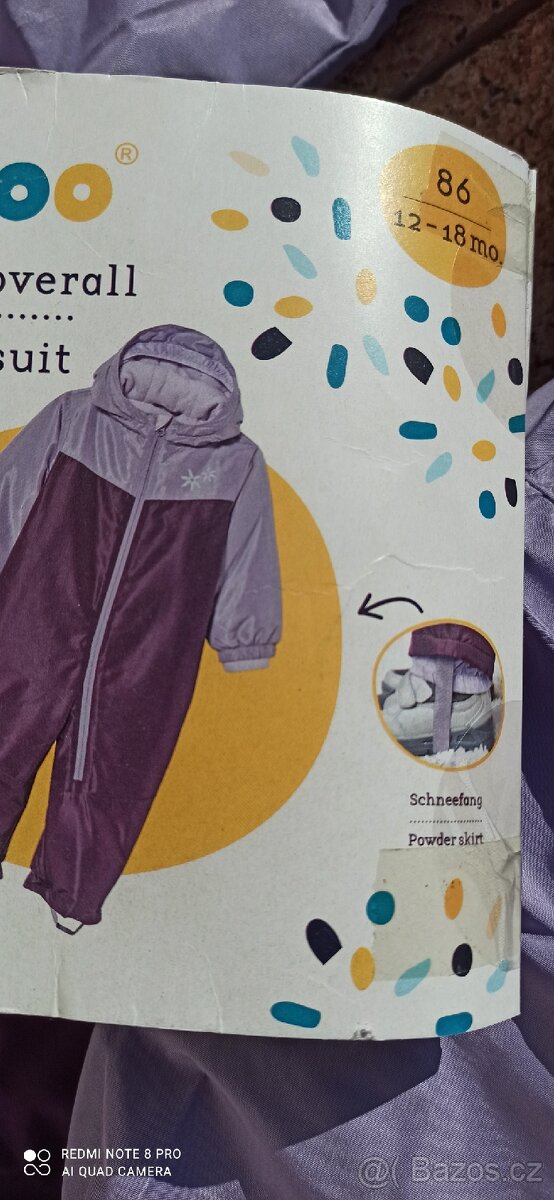 Zimní kombinézy - pro dvojčátka (vel.86) NOVÉ (cena za ks) - 5