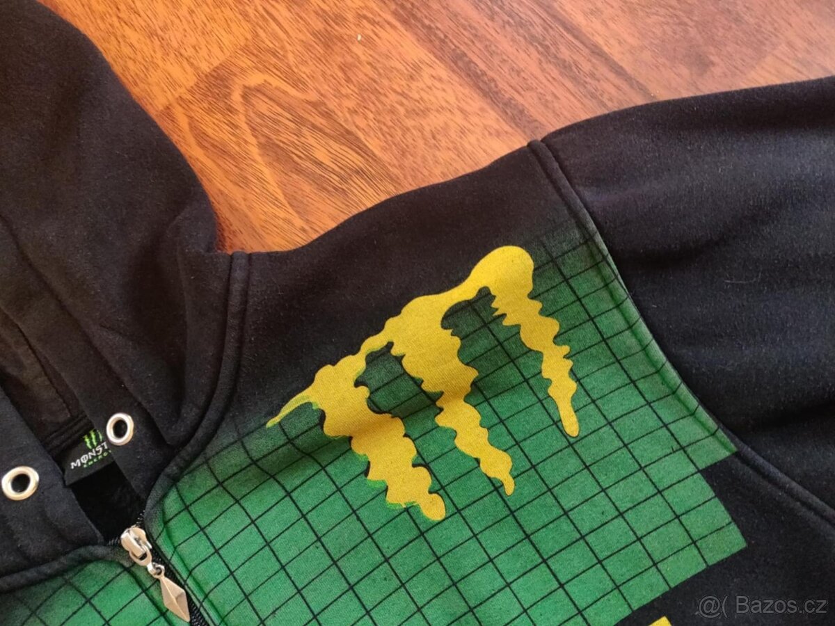 DC Shoes x Monster Energy mikina s kapucí – černá, vel. L - 5