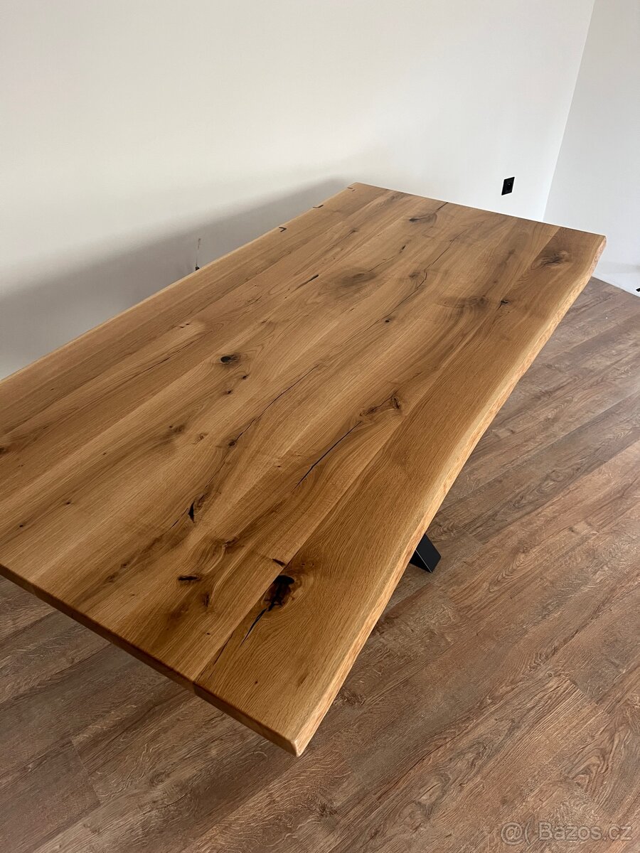 Dubový jídelní stůl - doprava ZDARMA - 5