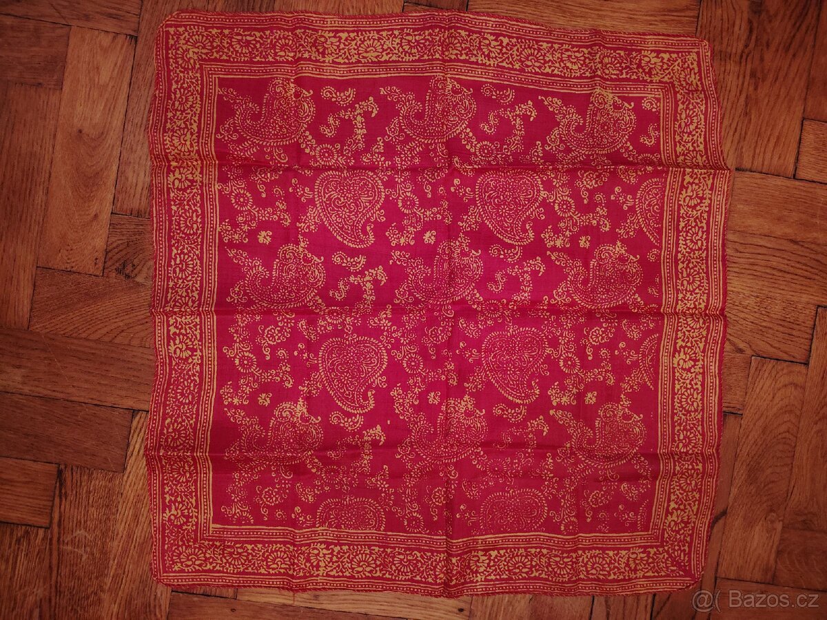 Retro šátky z pravého hedvábí - 5