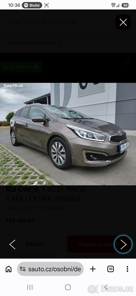 Kia Cee'd 1.6 GDI 99kw,extra vybava - 5