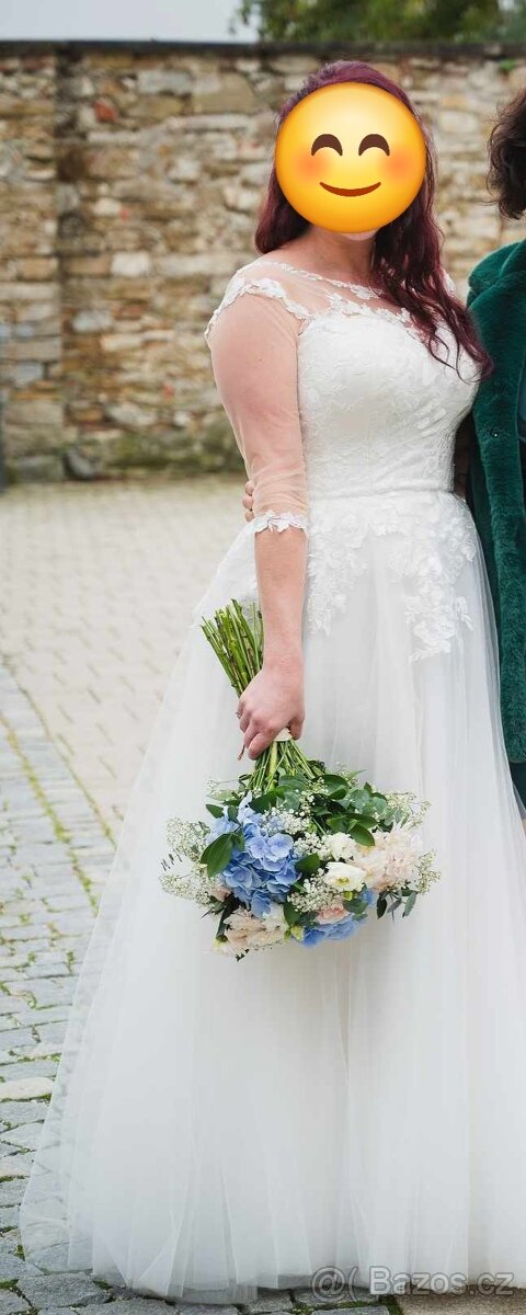 Prodám nádherné svatební šaty - 5